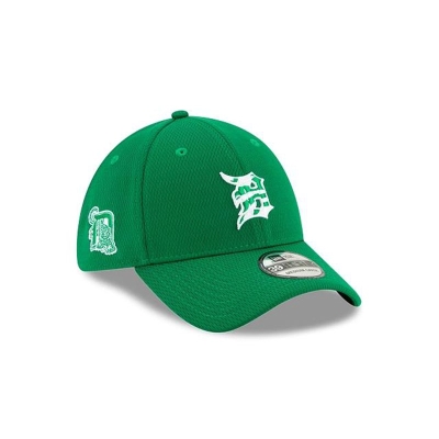 Detroit Tigers Gorra | New Era MLB St Patricks Day 39thirty Stretch Fit Cap Mexico - Verdes